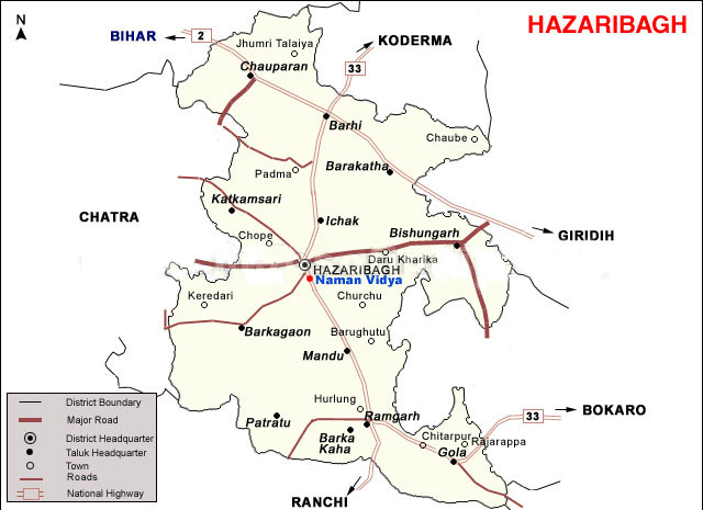 Hazaribagh Map